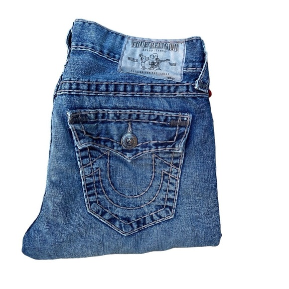 Vintage True Religion Super T Jeans Size 32 Blue - Picture 5 of 7